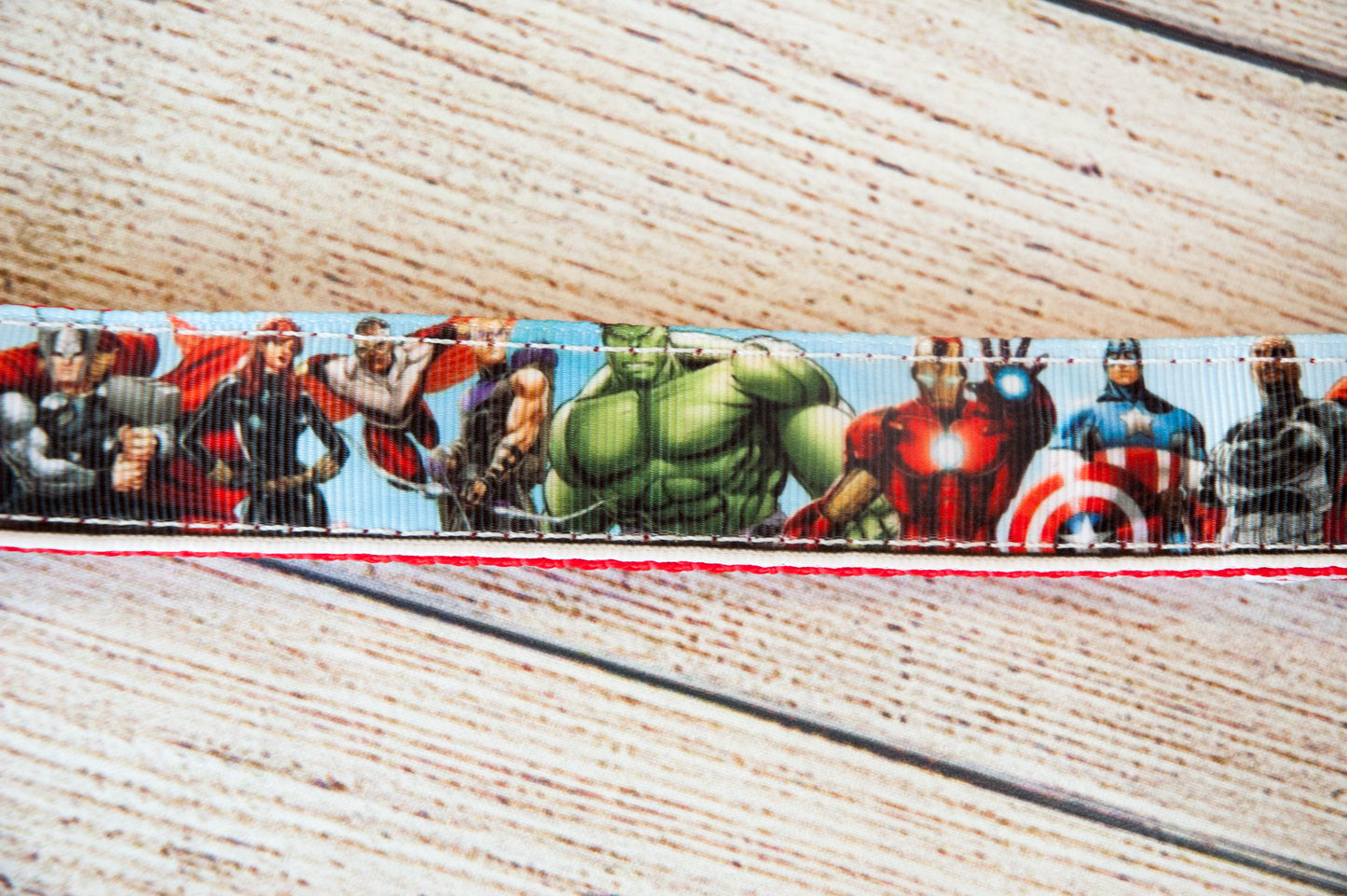 Avengers Dog collar and/or leash. 1" wide