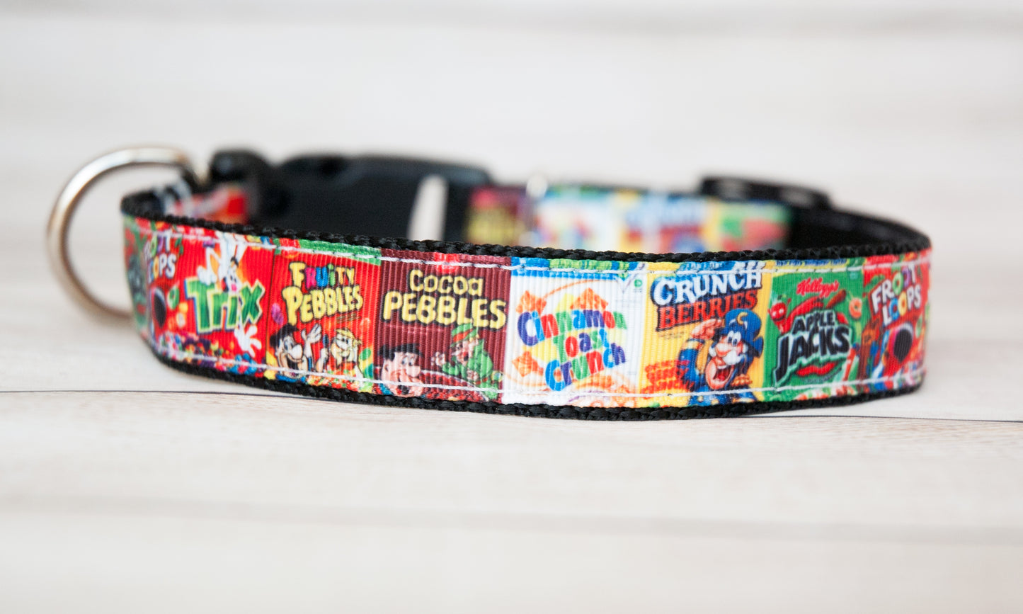 Cereal lover dog collar and/or leash. 1" wide