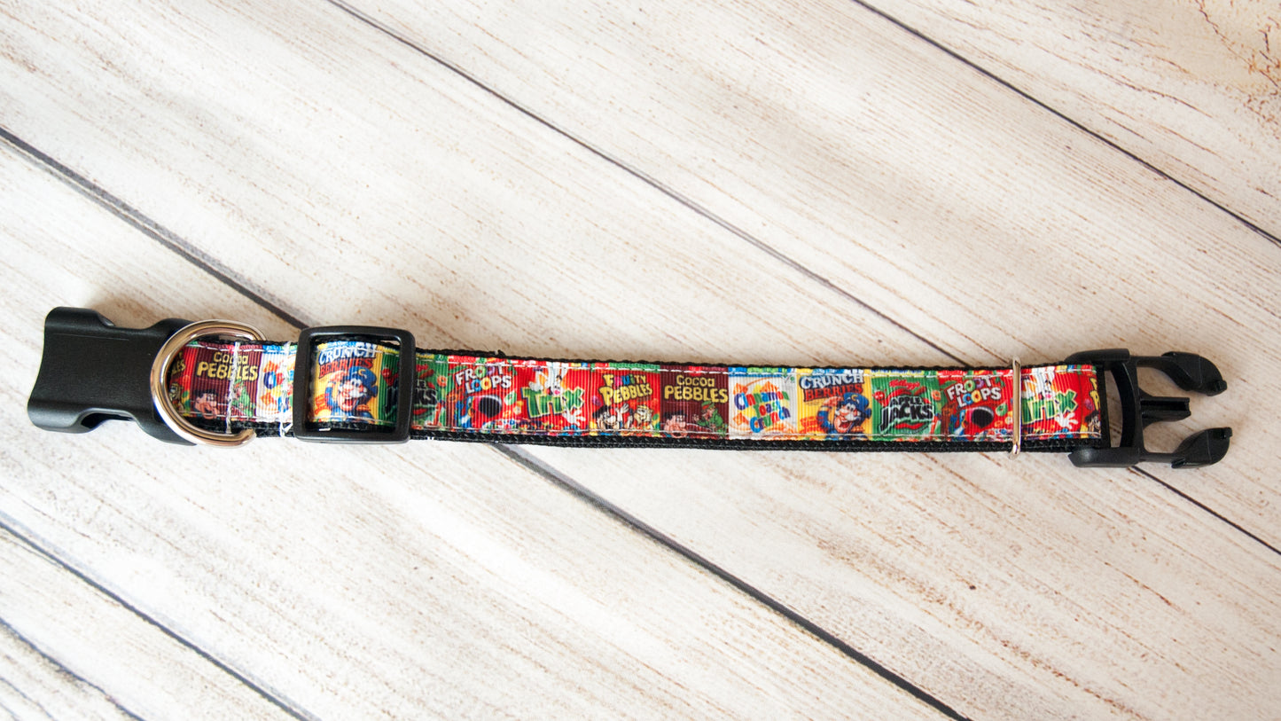 Cereal lover dog collar and/or leash. 1" wide