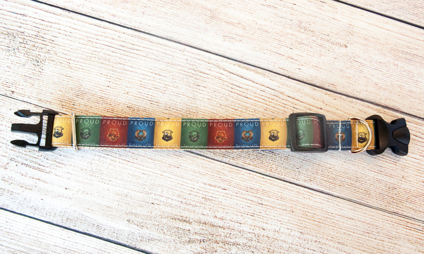 Wizard school proud houses. 1 inch wide.