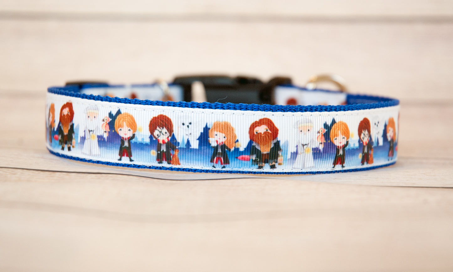 Wizarding friends dog collar. 1 inch wide