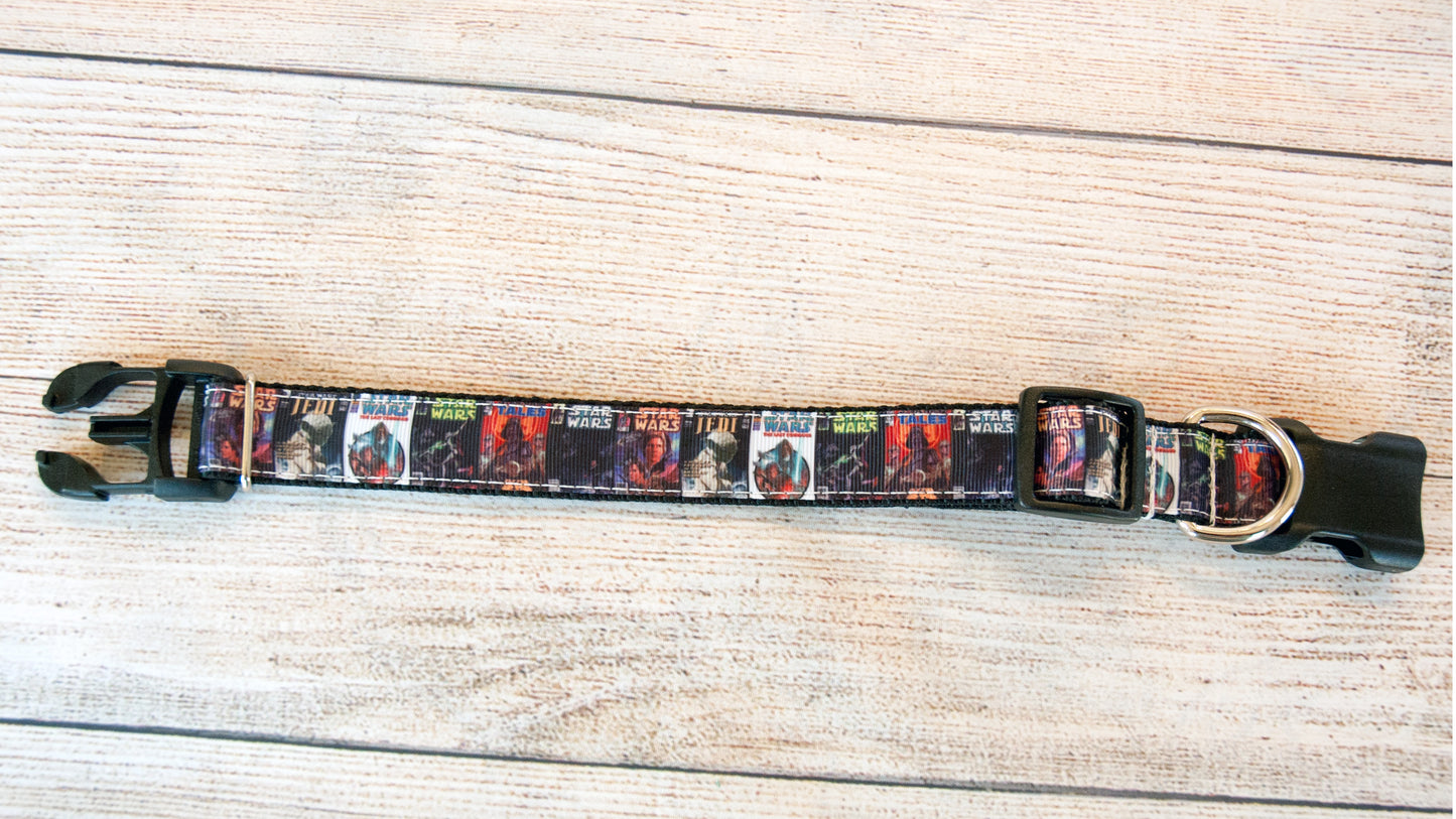 Star Wars Book covers dog collar. 1 inch wide
