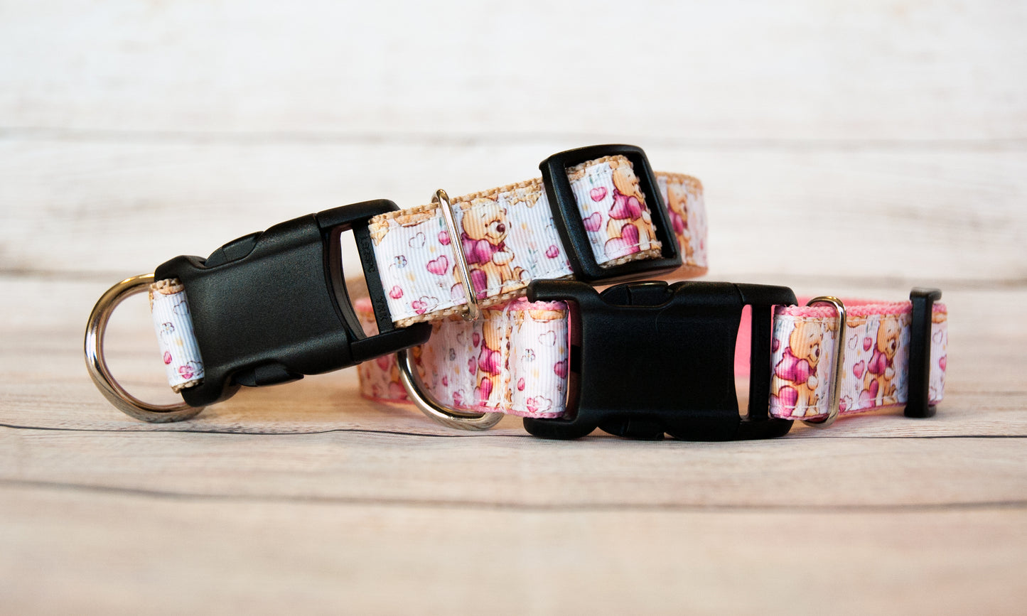 Pooh Bear dog collar, Winnie dog collar, 1"wide