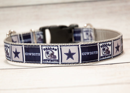 Dallas Cowboys Dog collar and/or leash. 1 inch wide.