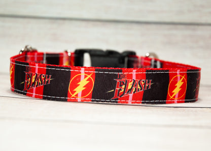 Flash dog collar and/or leash.  1 inch wide.