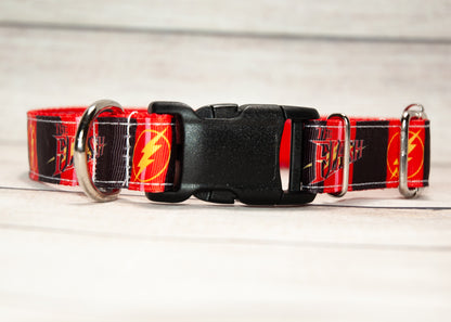 Flash dog collar and/or leash.  1 inch wide.