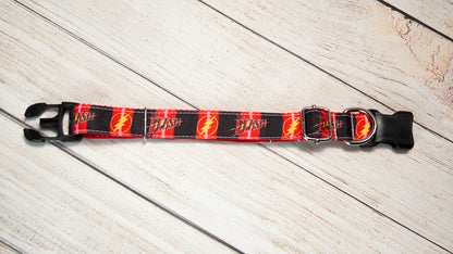 Flash dog collar and/or leash.  1 inch wide.