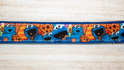 Cookie eating Monster dog collar. 1" wide