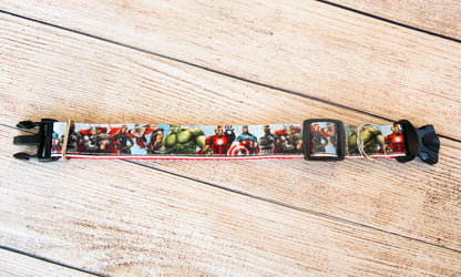 Avengers Dog collar and/or leash. 1" wide