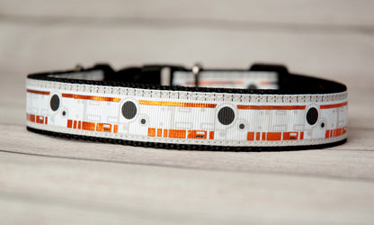 Droid BB8 Dog collar and/or leash.  1 inch wide.