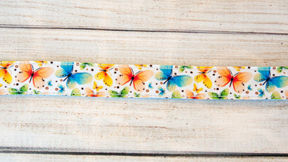 Pretty Butterfly dog or cat collar 1/2" wide