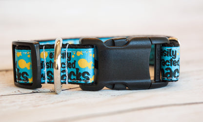 Easily Distracted by Snacks dog collar and/or leash. 1 inch wide