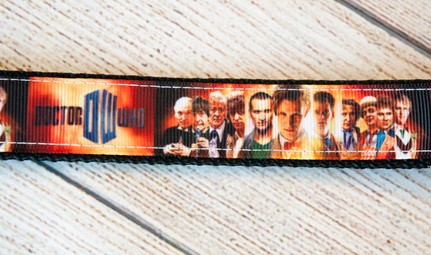 Doctor DW Who dog collar and/or leash. 1 inch wide