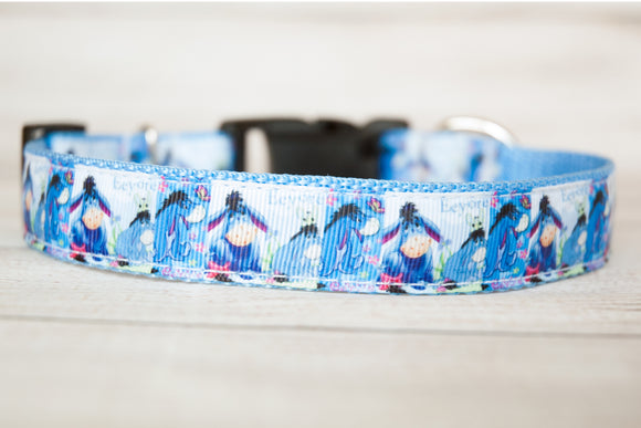 Eeyore dog collar and/or leash. 1 inch wide