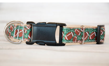 Football dog collar and/or leash. 1" wide