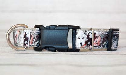 King of the North and Mother of Dragons Dog Collar and/or leash. 1 inch wide