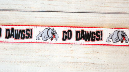 Go Dawgs! Georgia Bulldog dog collar and/or leash. 1 inch wide