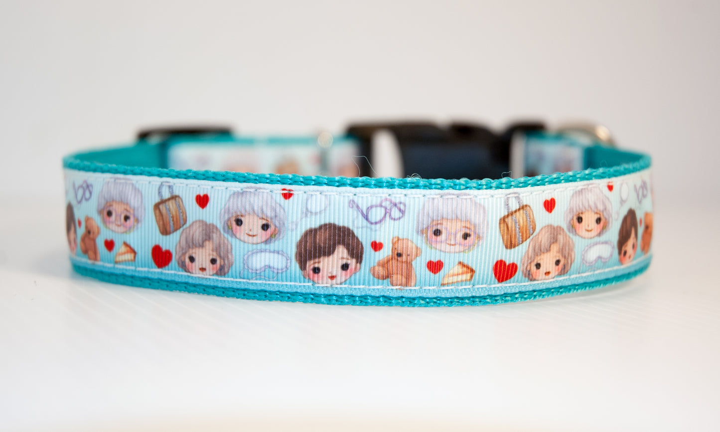Golden Girls dog collar and/or leash. 1 inch wide