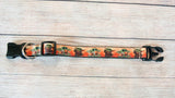 Alien Baby dog collar, Mando baby dog collar with orange background and/or leash, 1"wide collar