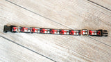 Harlequin collar and /or leash, 1/2" wide for small pets.