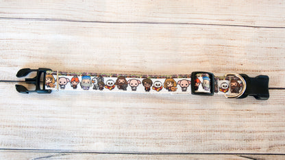 Wizards and their pets dog collar. 1 inch wide