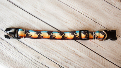 Hunting at Sunrise dog collar and/or, hunting dog collar and/or leash. 1" wide