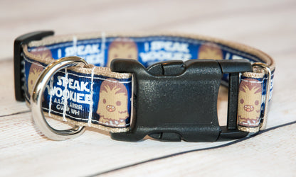 I Speak Wookie dog collar and/or leash. 1 inch wide.
