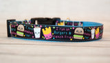 "I run on burgers and Fries" dog collar and/or leash. 1" wide