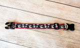 Jack Skullington and Zero dog collar and/or leash. 1 inch wide or 3/4" wide