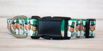 Leprechaun, St. Patrick's day dog collar. 1" wide