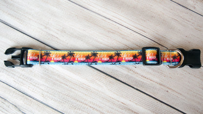 Life's a Beach dog collar and/or leash. 1" wide