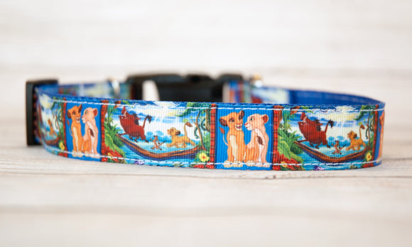 Hakuna Matata dog collar and/or leash. Lion King character dog collar and/or leash. 1 inch wide