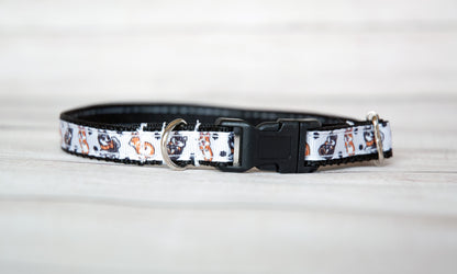 Little Pups print dog collar. 1/2 inch wide