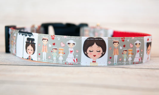 Magical Nanny and Friends dog collar, 1" wide