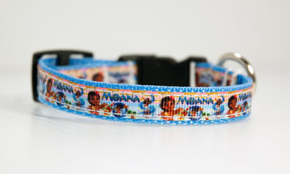Little Moana dog or cat collar and/or leash. 1/2 inch wide