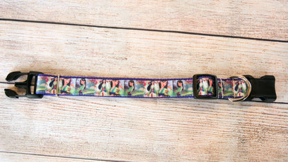 Chinese Princess dog collar and/or leash, 1" wide collar