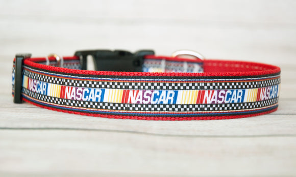 Nascar dog collar, Car Racing dog collar. 1