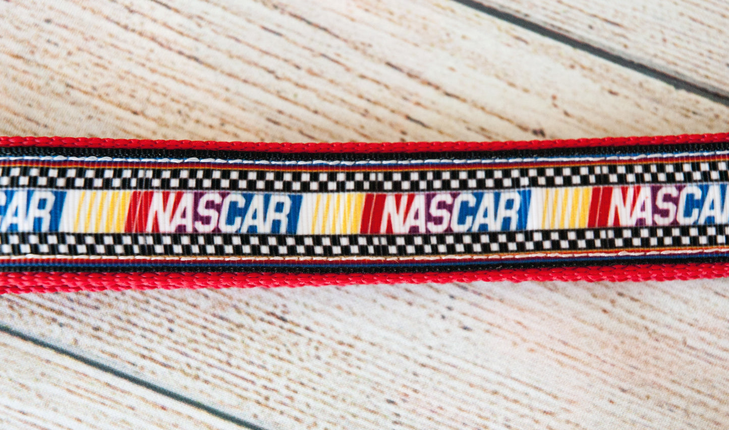 Nascar dog collar, Car Racing dog collar. 1" or 3/4" wide