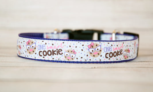 One Smart Cookie dog collar 1"wide