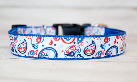 Patriotic Paisley collar. 1