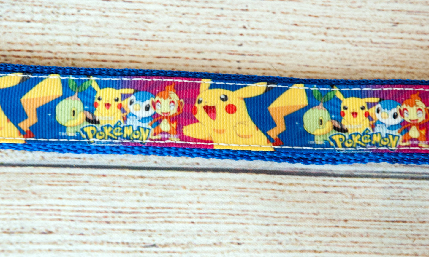 Gotta Catch 'em all Pokemon dog collar and/or leash. 1" wide