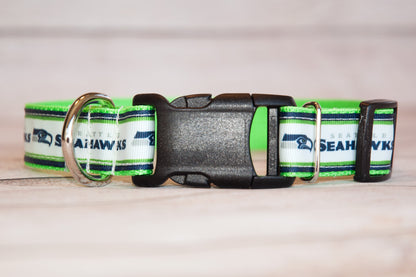 Seattle Seahawks dog collar and/ or leash. 1 inch wide.