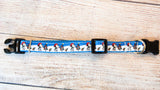 Christmas collar with Snoopy and Woodstock, 3/4" wide
