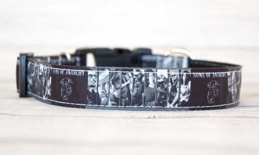 Sons of Anarchy dog collar and/or leash. 1 inch wide