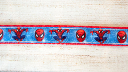 Spider hero dog collar, Superhero dog collar, 3/4" wide