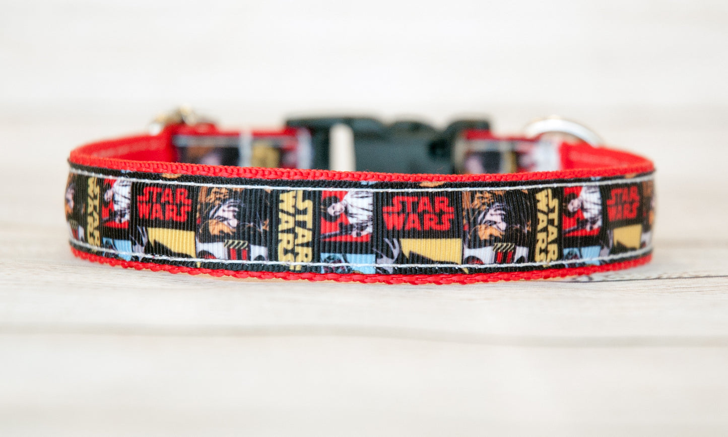 Space Rebels dog collar, Star Battles dog collar, 3/4"wide
