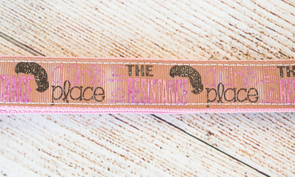 A Girl's place is in the resistance dog collar and/or leash. Leah hair dog collar 1" wide. Available in 2 colors