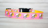 Sunflower Snoopy dog collar and/or leash. 1 inch wide
