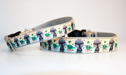 This is the Way dog collar. 3/4 inch or 1 inch wide