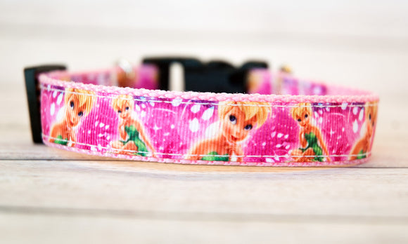 Fairy dog collar and/or leash in pink, 1